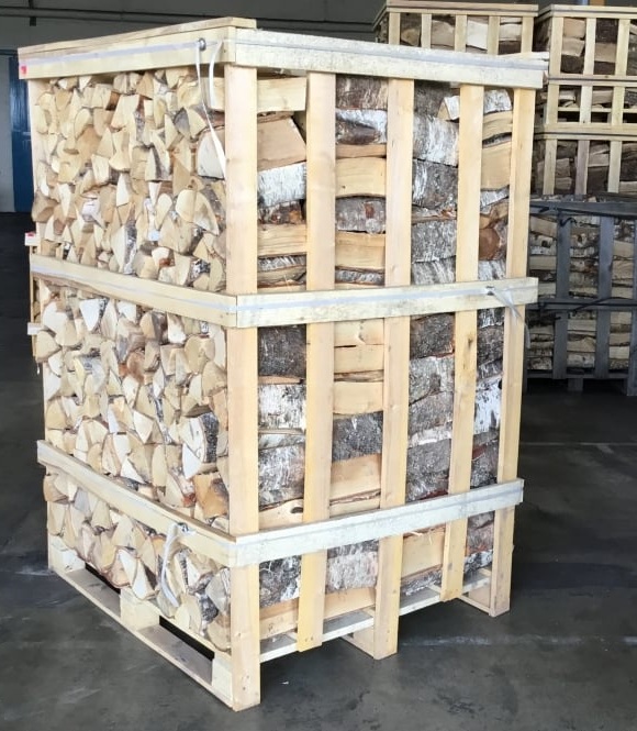 Suszone w piecu bale brzozowe Duża skrzynia